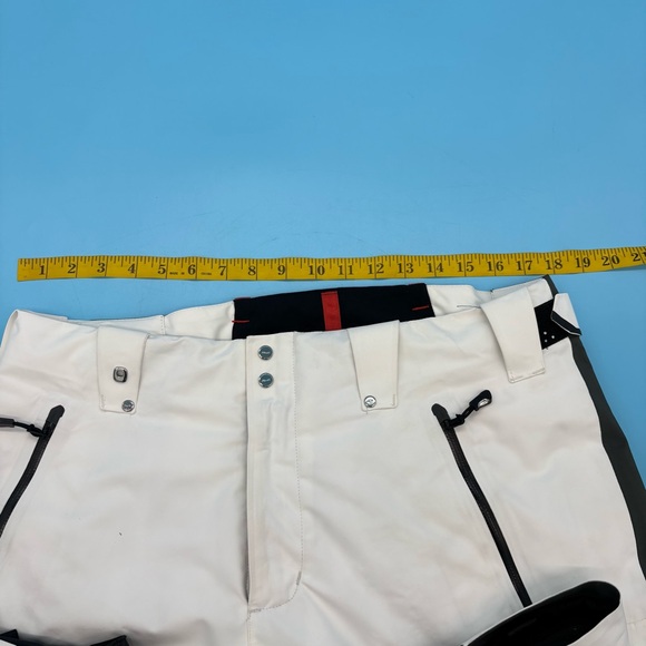 RLX Ralph Lauren Ski Pants Size M White Black Waterproof Snowboard - Picture 10 of 12